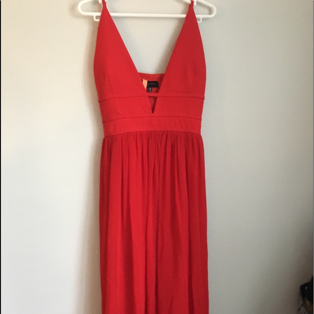 Red formal dress